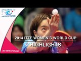 2014 ITTF Women's World Cup   Match Highlights  Ishikawa Kasumi vs. Pota Georgina 3rd place