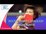 2014 ITTF Women's World Cup   Match Highlights  Ding Ning vs  Ishikawa Kasumi Semi Final