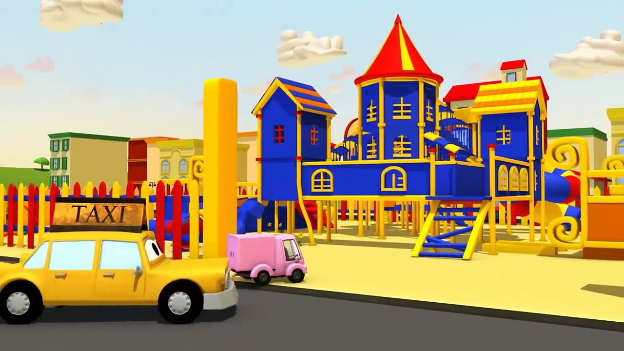 La Super Patrouille, camion pompier et voiture de police, et le Voleur de roues à Car City