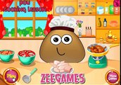Pou Cartoon Game - Pou learns to Cook - Pou baby Games for Kids