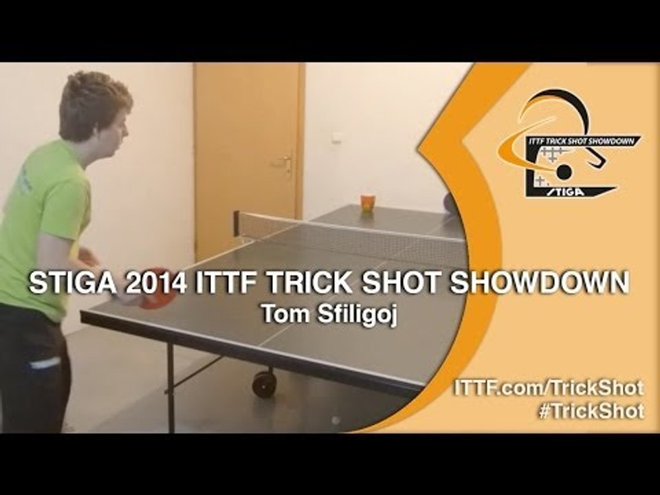 Tom Sfiligoj - STIGA 2014 Table Tennis TrickShot Showdown