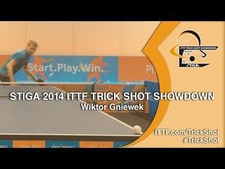 Wiktor Gniewek - STIGA 2014 Table Tennis TrickShot Showdown