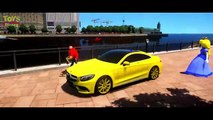 Coches de Disney de los Pokémon de Ash Ketchum Rimas y Mercedes Benz Colores de Canciones para Niños con