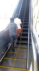 Foolish Man Going up by Down Stairs