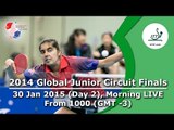 2014 ITTF Global Junior Circuit Finals - Day 2 LIVE, Morning Session