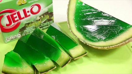 How to Make Jello Jelly Melon Pudding Gummy DIY Learn Colors Slime Clay Capsule