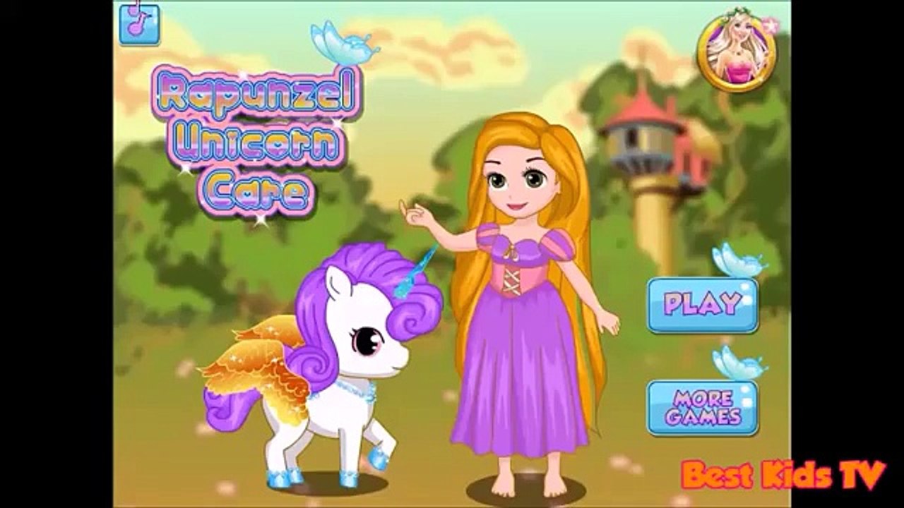 Детка ребенок Лучший Лучший забота дисней Игры девушка Онлайн Принцесса Рапунцель единорог |