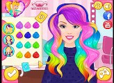 ❀.❤ Barbie Latest Hair Trends : Barbie Gets A New Rainbow Ombre Hairstyle ❀.❤