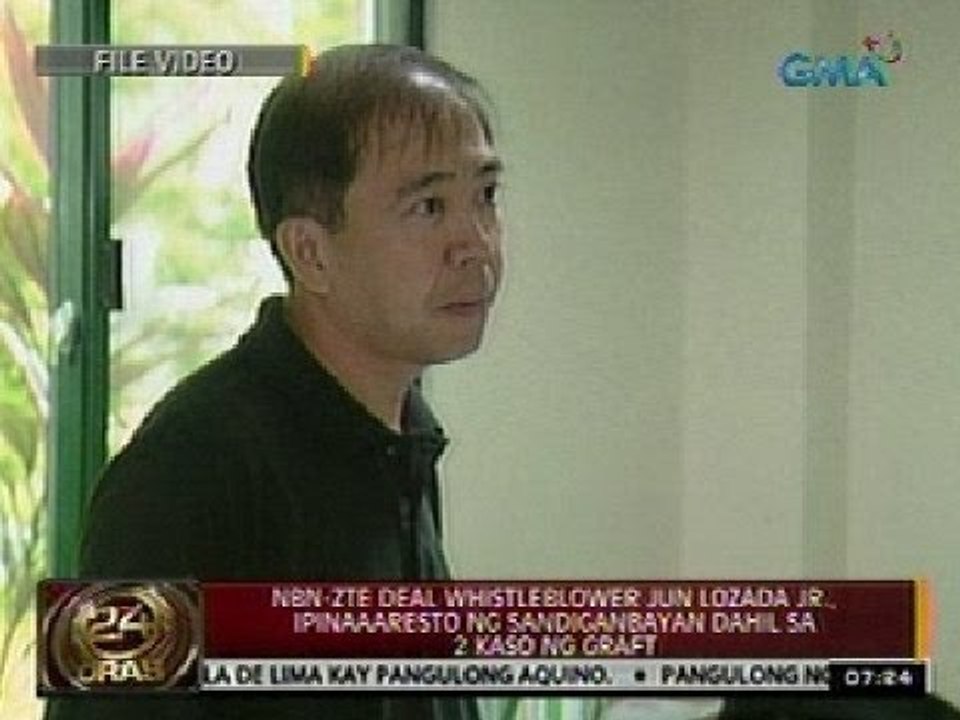 NBN-ZTE Deal whistleblower Jun Lozada, Jr.; ipinaaaresto ng Sandiganbayan dahil sa 2 kaso ng graft
