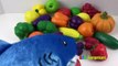 PET SHARK ATTACK Shark Eats Toy Fruit Salad Learn Food Names Colors Count Numbers ABC Surp