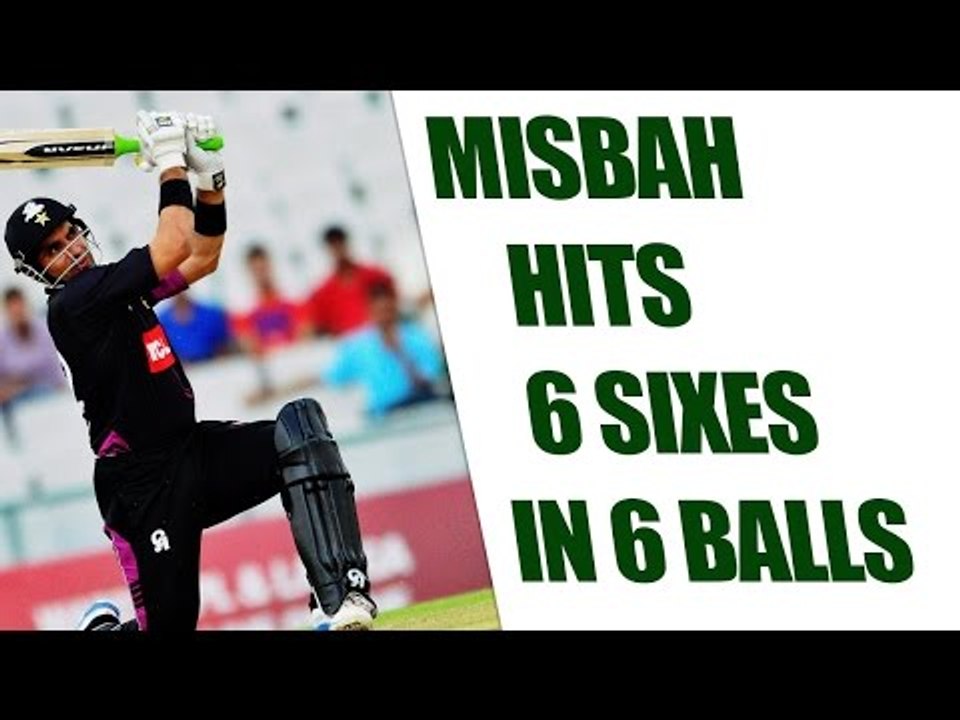 Misbah-ul-Haq hits 6 sixes in 6 balls for Hong Kong Islands | Oneindai News