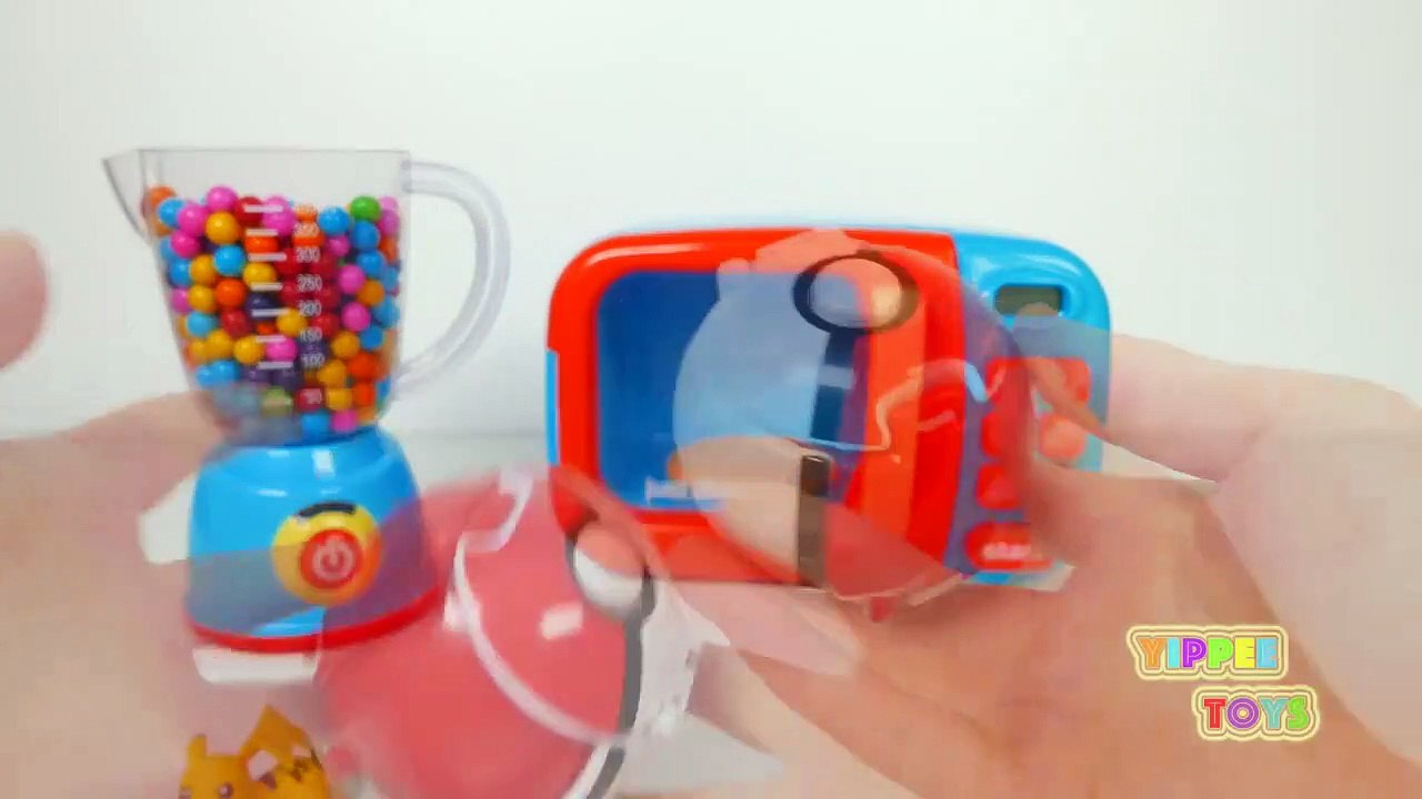 Microwave and School Bus Toy Vehiclr Kids With Magical Blender a
