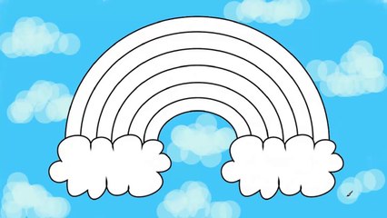 Rainbow Coloring Pages For Learning Colors Part 2 - Trò Chơi Tô Màu Cầu Vồng Cho Bé Part 2
