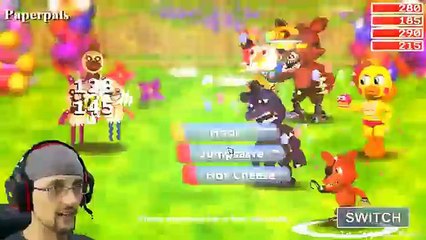 FNAF WORLD #8 + TJOC:Reborn - Five Nights At Freddys FREE ROAM: FGTEEV Breaks the Game 4
