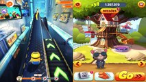 Talking Tom Gold Run VS Sonic Dash 2 VS Despicable Me Minion Rush