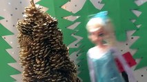 Frozen Elsa & Anna Celebrate Christmas Spiderman Santa Felicia & Krista Barbie Dolls Disne