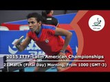 2015 ITTF Latin American Championships - Final Day Morning
