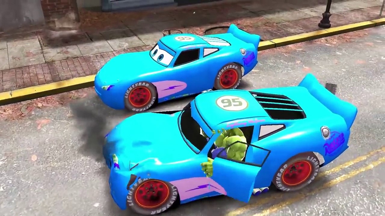 HULK & Red HULK Smash Custom Spiderman, Batman and Superman Lightning McQueen Cars