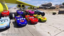 MONSTER TRUCK Lightning MCQUEEN Colors Cars #Spiderman & Mickey Mouse Nursery Rhymes Songs
