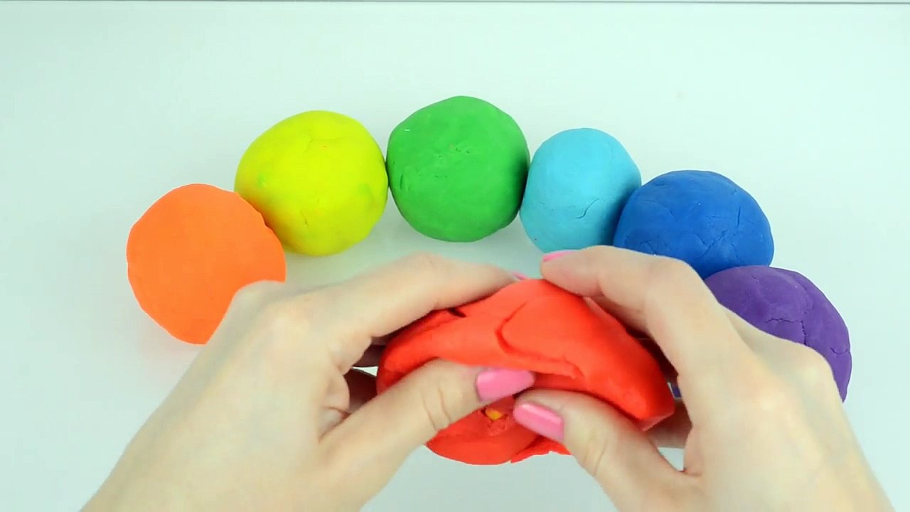PLAYDOUGH SURPRISE EGGS!!! Baby Milk Bottles Frozen Peppa Pig Spiderman Learn Colors Video