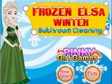 ❀.❤ Disney Frozen Games / Clean Up Games : Elsa Winter Bathroom Cleaning ❀.❤