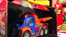 Fast Lane Action Wheels Truck Toy Collection - Fire Truck Tow Truck Police Car