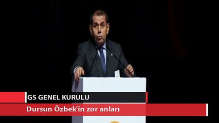 Dursun Özbek'in zor anları