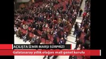 Galatasaray genel kurulunda İzmir Marşı sürprizi