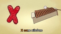 learning italian language for toddlers - The letter X song in italian - songs for kids to
