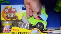 PlayDoh Tonka Diggin Rigs Chip the Cutter friends with Chuck the Dumper & Phillip the Loa
