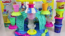 Play Doh Ice Cream Shop Sweet Swirl and Scoop Playset Playdough Cake and Cupcakes Set