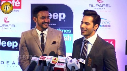 Varun Dhawan and Shashank Khaitan at HT Most Stylish Awards 2017