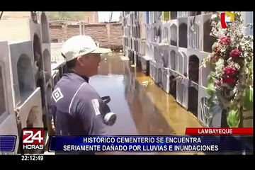 Chiclayo: lluvias inundaron histórico cementero de Túcume
