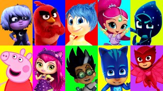 PJ Masks Game - Play Doh Surprise Peppa Pig English Episode, Shimmer and Shine, Angry Bird