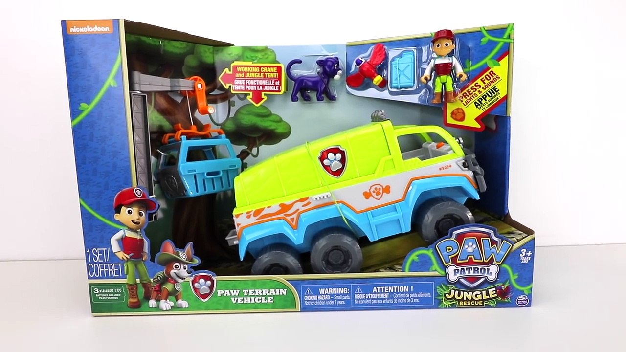 PAW PATROL JUNGLE RESCUE PAW TERRAIN VEHICLE - RYDER SAVES CHASE AND ZUMA FROM MANDY-dkX1DEmKzW0