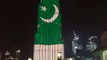 Burj Khalifa Lights Up With The Pakistan National Flag - 23rd March Pakistan Day