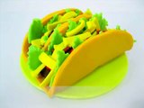 Como fazer Tacos com Play-Doh - How to make Mexican Taco with Playdough