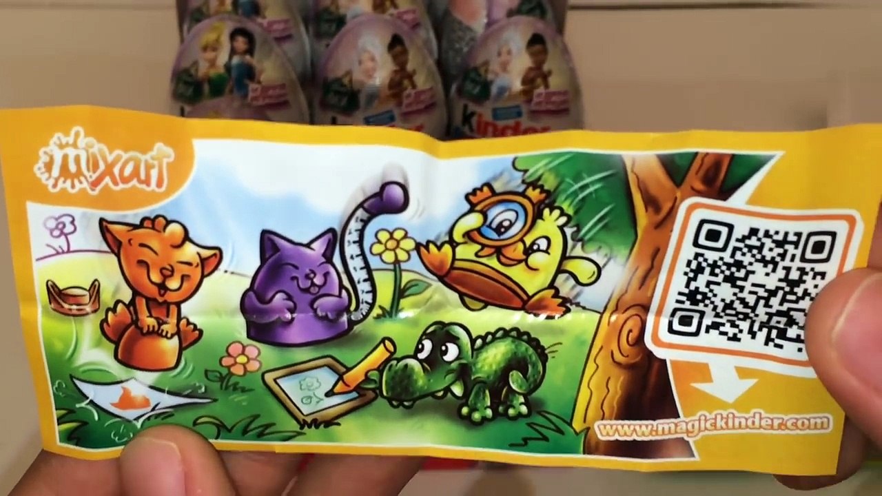 Unboxing Kinder Surprise Eggs Disney Fairies Киндер Сюрприз Дисней Феи