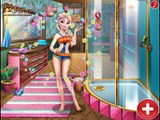 Disney Princess Elsa And Super Barbie Sauna Flirting And Pregnant Sauna Games