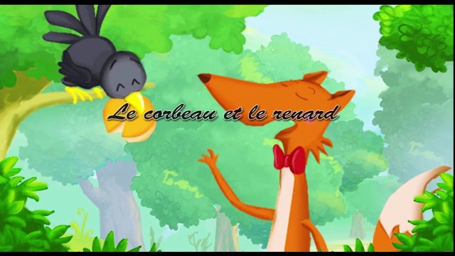 Le Corbeau et le Renard - les Fables de La Fontaine en dessin animé - Hellokids.com