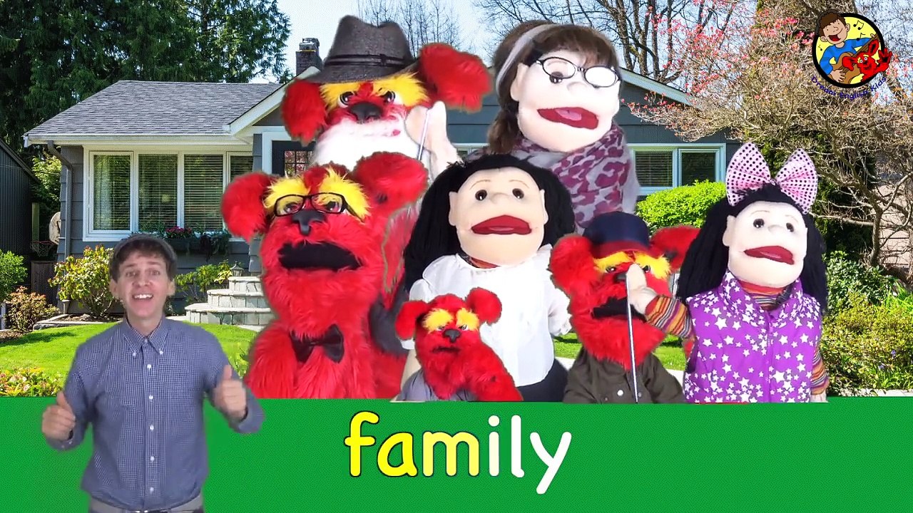 Kids vocabulary - Family - family members & tree - Learn English educational video for kid