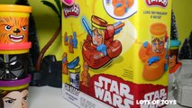 STARWARS PLAY DOH Can Heads Luke Skywalker and R2D2 robot - start wars spaceship toys