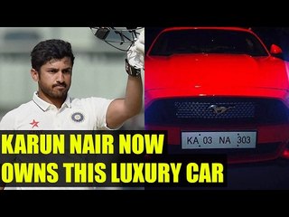 Karun Nair owns Ford Mustang, number plate grabs attention | Oneindia News