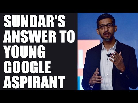 Sundar Pichai replies to 7 year old Google aspirant | Oneindia News