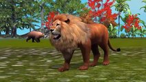 3D Spiderman Lion Dinosaur Finger Family Rhymes for Kids | Colors animals finger family so