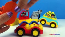 Stop Motion Lego Duplo My First Cars and Trucks Toys for Kids Fire Truck Crane & Tanker