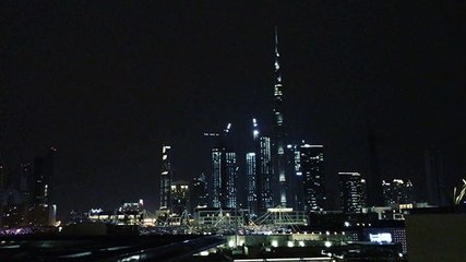 Lightning Bolts Illuminate Dubai Skyline