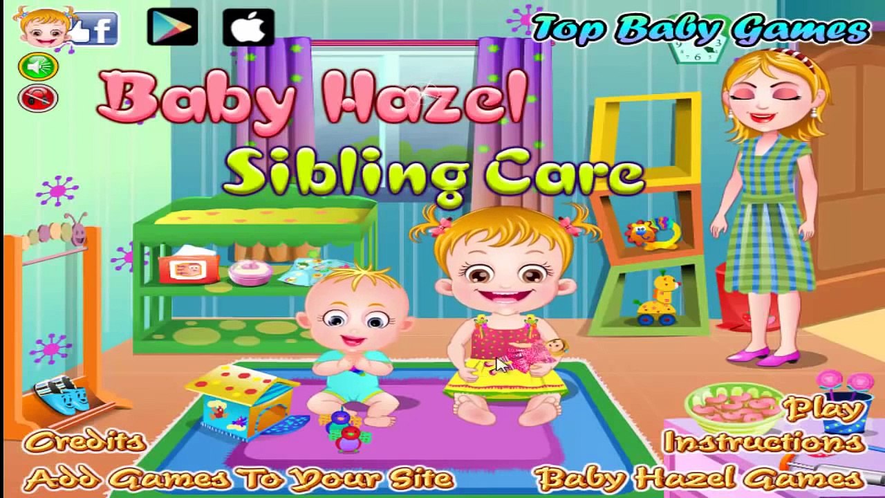 Baby Hazel Sibling Trouble - Nanny Babysitting Baby Game Episode - Dora the Explorer