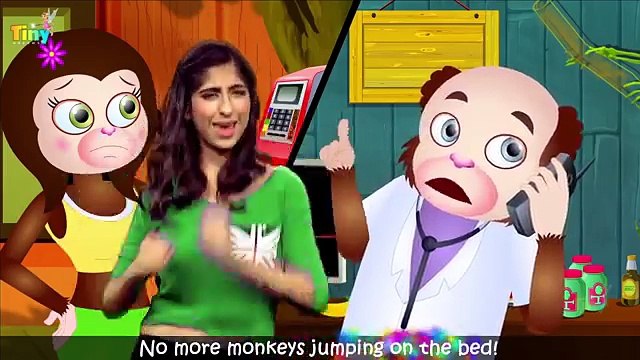 Five Little Monkeys Songs for Children | Nursery Rhymes | TinyDreams Kids