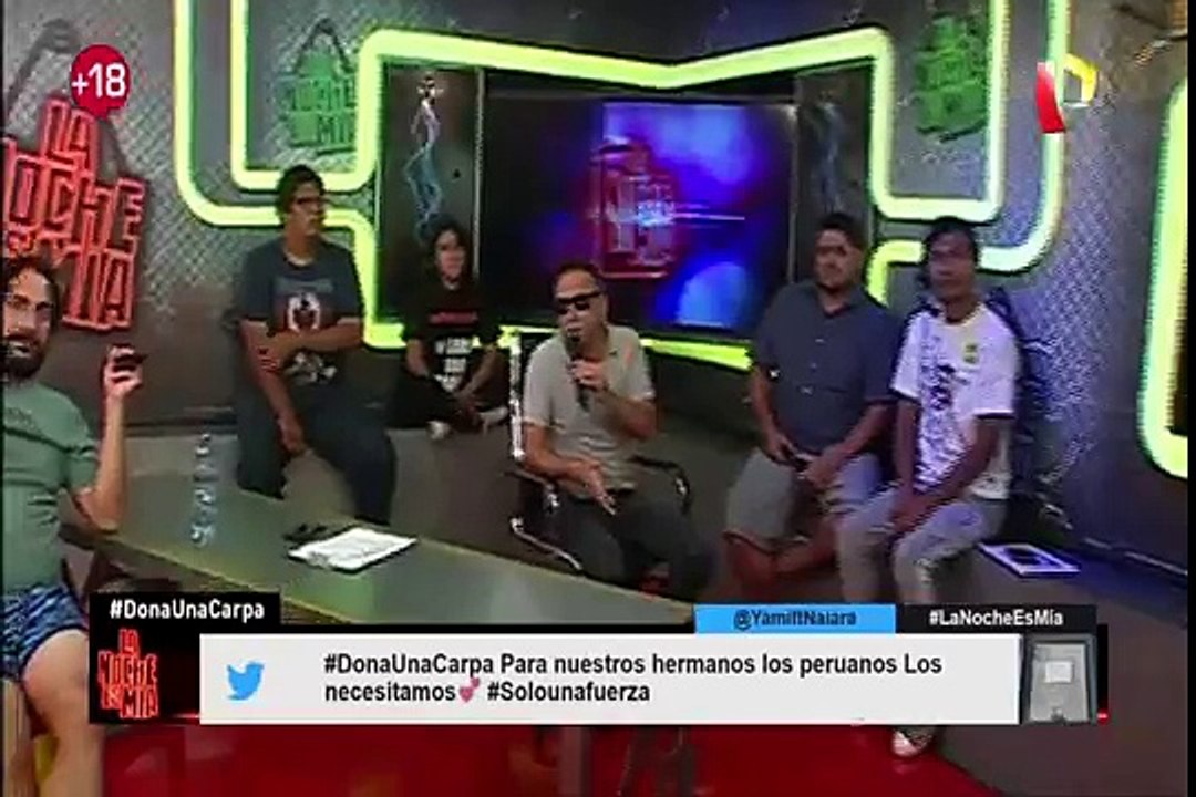 Entregan carpas a damnificados por huaicos en poblado de Nieve Nieve